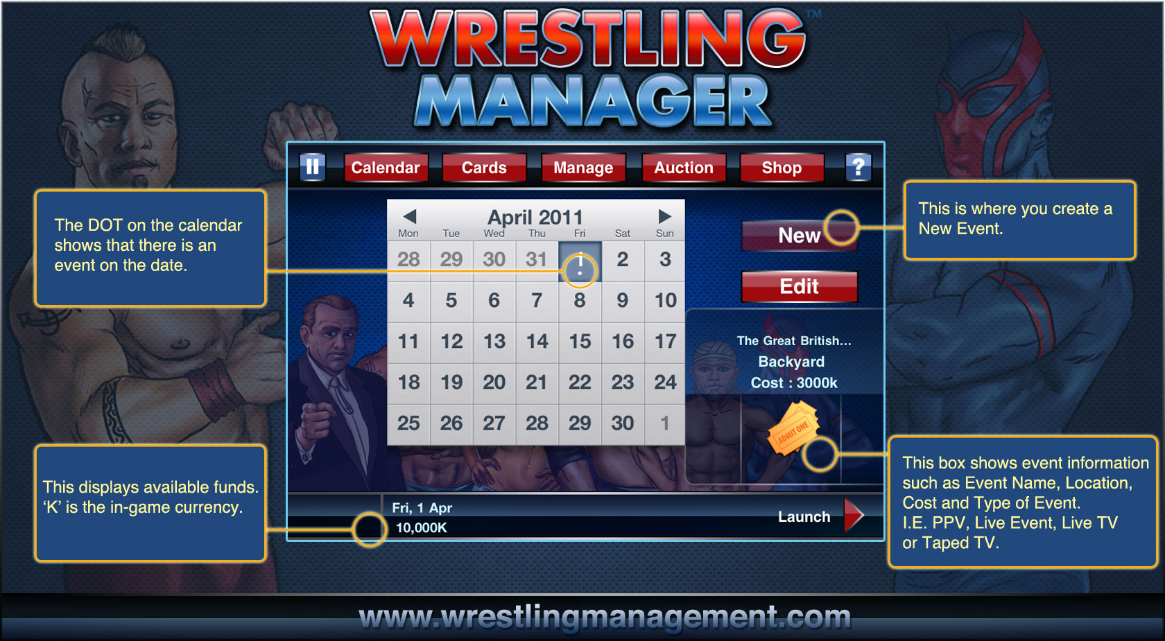 Wrestling Manager Game